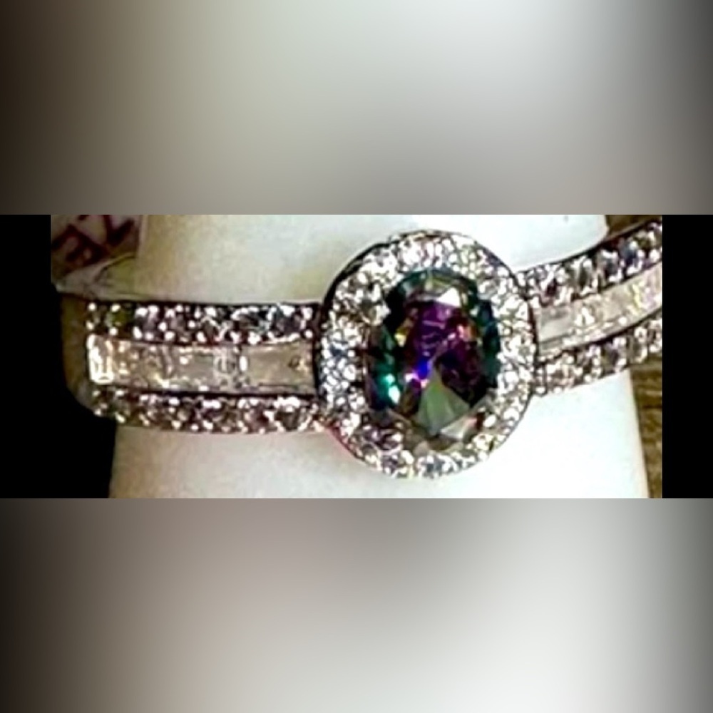 Rainbow Topaz ring by Bomb Party